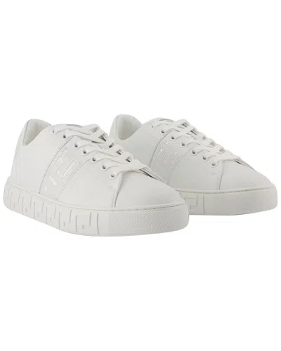 Versace Women's Cotton Sneaker (authentic Pre-loved) In White