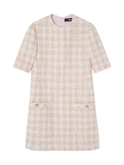 Versace Women's Cotton-blend Tweed Shift Dress