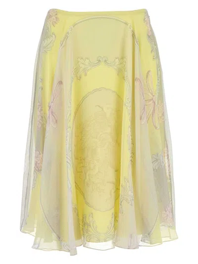 VERSACE WOMEN'S CREPE SKIRT