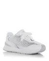 Versace Women's Crystal Embellished Sneakers In White