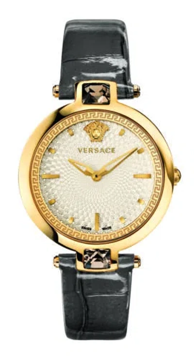 Pre-owned Versace Women's Crystal Gleam 36.5mm Quartz Watch Van060016