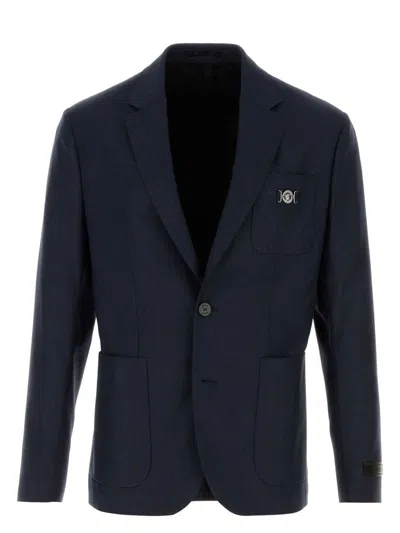 VERSACE WOMEN'S DARK WOOL BLAZER
