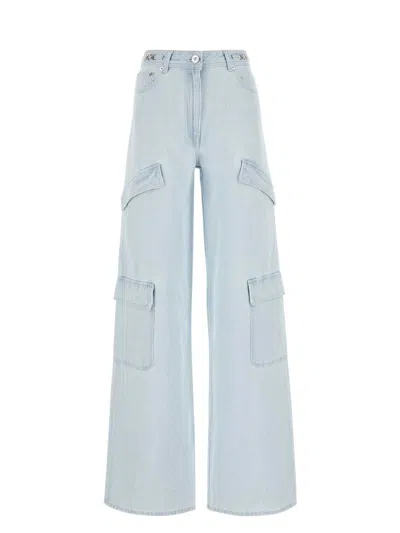 Versace Women's Denim Cargo Jeans