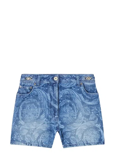VERSACE WOMEN'S DENIM SHORTS
