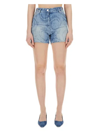 VERSACE WOMEN'S DENIM SHORTS