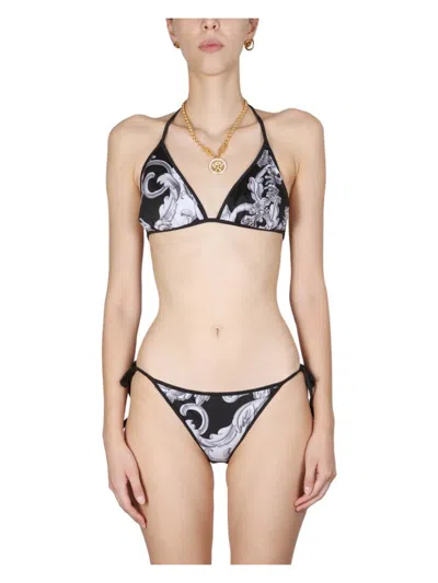 VERSACE WOMEN'S DOUBLE FACE PRINT BIKINI BOTTOM