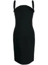 Versace Sleeveless Dress With Round Neckline In Black