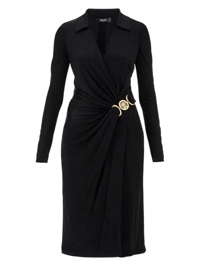 VERSACE WOMEN'S DRESS STRETCH CREPE JERSEY
