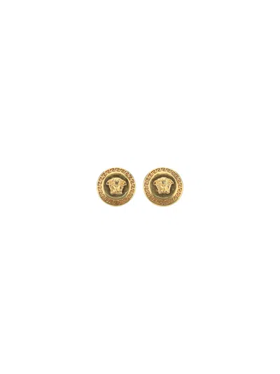 Versace Women Earrings In Burgundy
