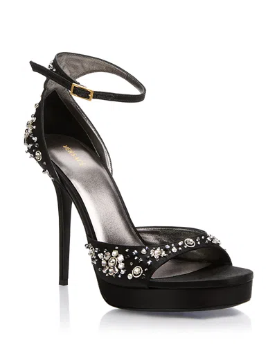 Versace Women's Embellished Platform Sandals In Multi