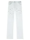 VERSACE WOMEN'S EMBROIDERED STRAIGHT-LEG JEANS