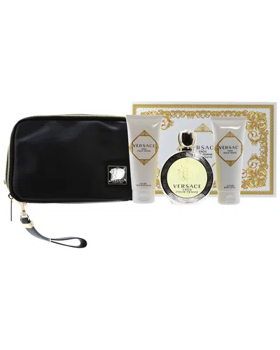 Versace Women's Eros Pour Femme 4pc Set In Transparent
