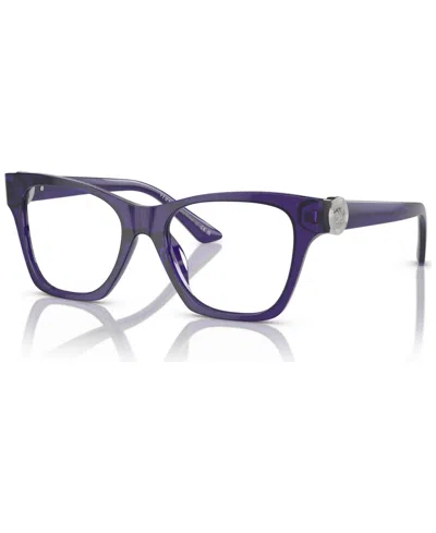 Versace Women's Eyeglasses, Ve3341u 50 In Transparent Purple