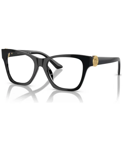Versace Women's Eyeglasses, Ve3341u 52 In Black