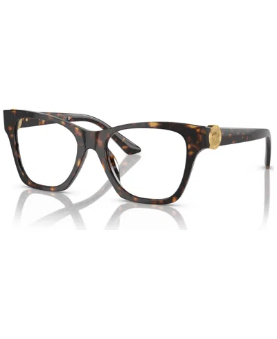 Versace Women's Eyeglasses, Ve3341u 52 In Havana