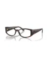 Versace Demo Irregular Ladies Eyeglasses Ve3343 5429 52 In Black