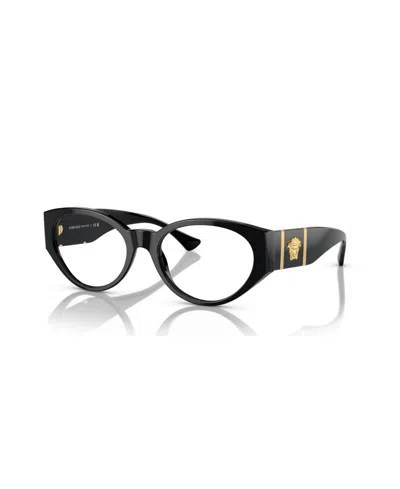 Versace Women's Eyeglasses, Ve3345 In Black