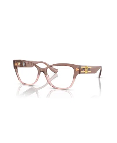 Versace Women's Eyeglasses, Ve3347 In Pink Transparent