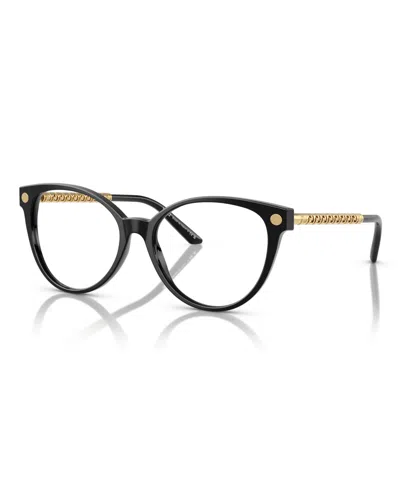 Versace Women's Eyeglasses, Ve3353 In Black