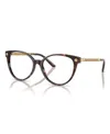 Versace Women's Eyeglasses, Ve3353 In Brown