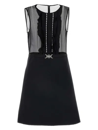 VERSACE WOMEN'S GEORGETTE MINI DRESS
