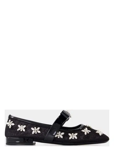VERSACE WOMEN'S GIANNI RIBBON FLAT SHOES