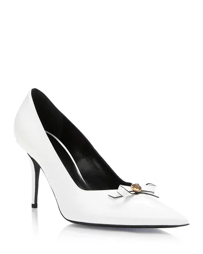 Versace Women's Gianni Ribbon Patent Leather Pumps In Multi