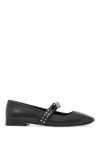 Versace 20mm Leather Ballerina Flats In Black