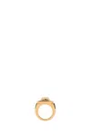 Versace Women Gold Metal Medusa Ring In Gold