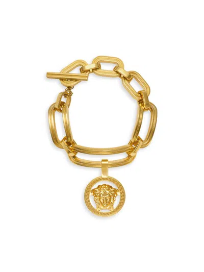 Versace Women's Goldtone Medusa Chain Bracelet In Pattern