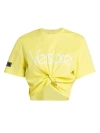 Versace Yellow Safety Pin T-shirt For 2024 Fashion Season In Yellow White