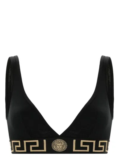 VERSACE WOMEN'S GRECA BORDER TRIANGLE BRALETTE