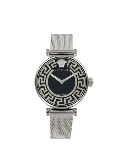Versace Women's Greca Chic 35mm Stainless Steel Bracelet Watch In Metallic