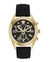 Versace Greca Chrono Leather Watch