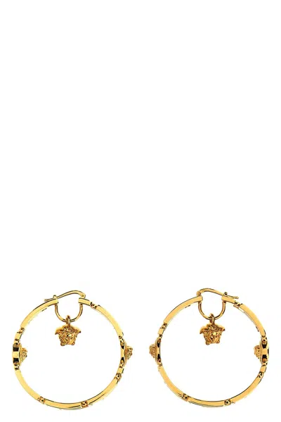 Versace Women 'greca' Earrings In Gold