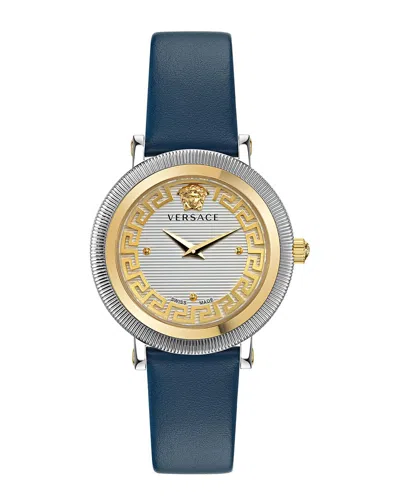 Versace Women's Greca Flourish Watch In Blue