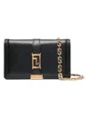 Versace Black Greek Goddess Mini Leather Handbag For Women In Black