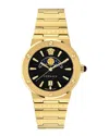 Versace Greca Logo Moonphase Watch In Gold