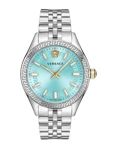 Versace Women's Hellenyium Silver Stainless Steel Bracelet Watch, 36mm