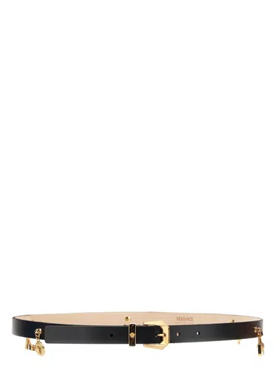 Versace Women's Heritage Jellyfish Belt In Black