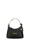 Versace Calf Leather And Lambskin Bag With Adjustable Strap