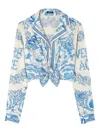 Versace Underwater Barocco Shirt And Blouse Multicolor