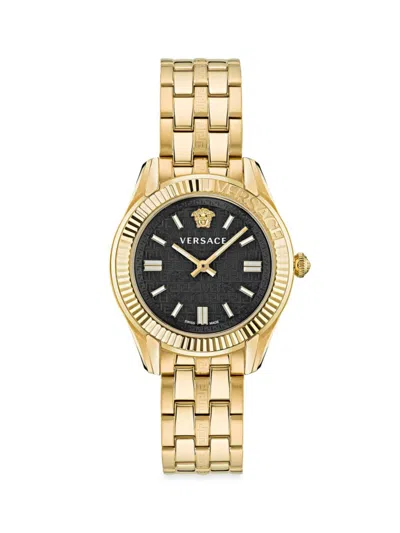 Versace Women's Ip Yellow Goldtone Bracelet Watch/35mm