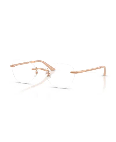 Versace Women's Irregular Eyeglasses, Ve1314d In Gold