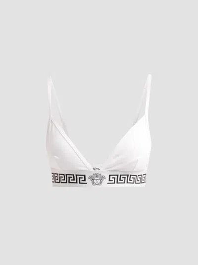 Versace Women's Jersey Bra Top In White