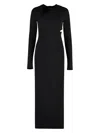 Versace Cutout Hooded Stretch-jersey Maxi Dress