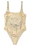 Versace La Coupe Des Dieux Beachwear In Gold