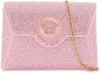 Versace Crystal La Medusa Envelope Clutch In Pink