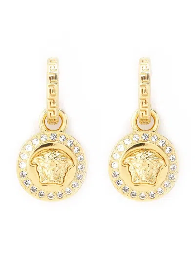 Versace Women La Medusa Greca Earrings In Gold