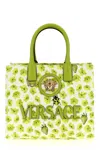 Versace La Medusa Shopping Bag In Green